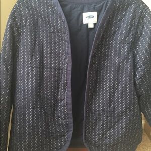 Soft navy patterned jacket