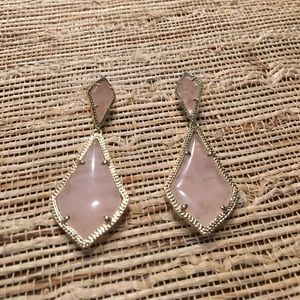 Kendra Scott blush statement earrings