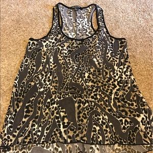 Leopard print tank top