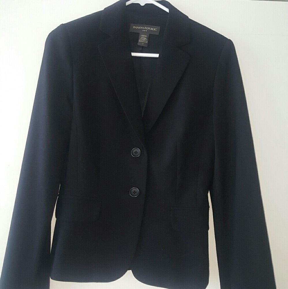 Banana republic size 2 black suit jacket