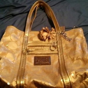 Coach Poppy sequences handbag.