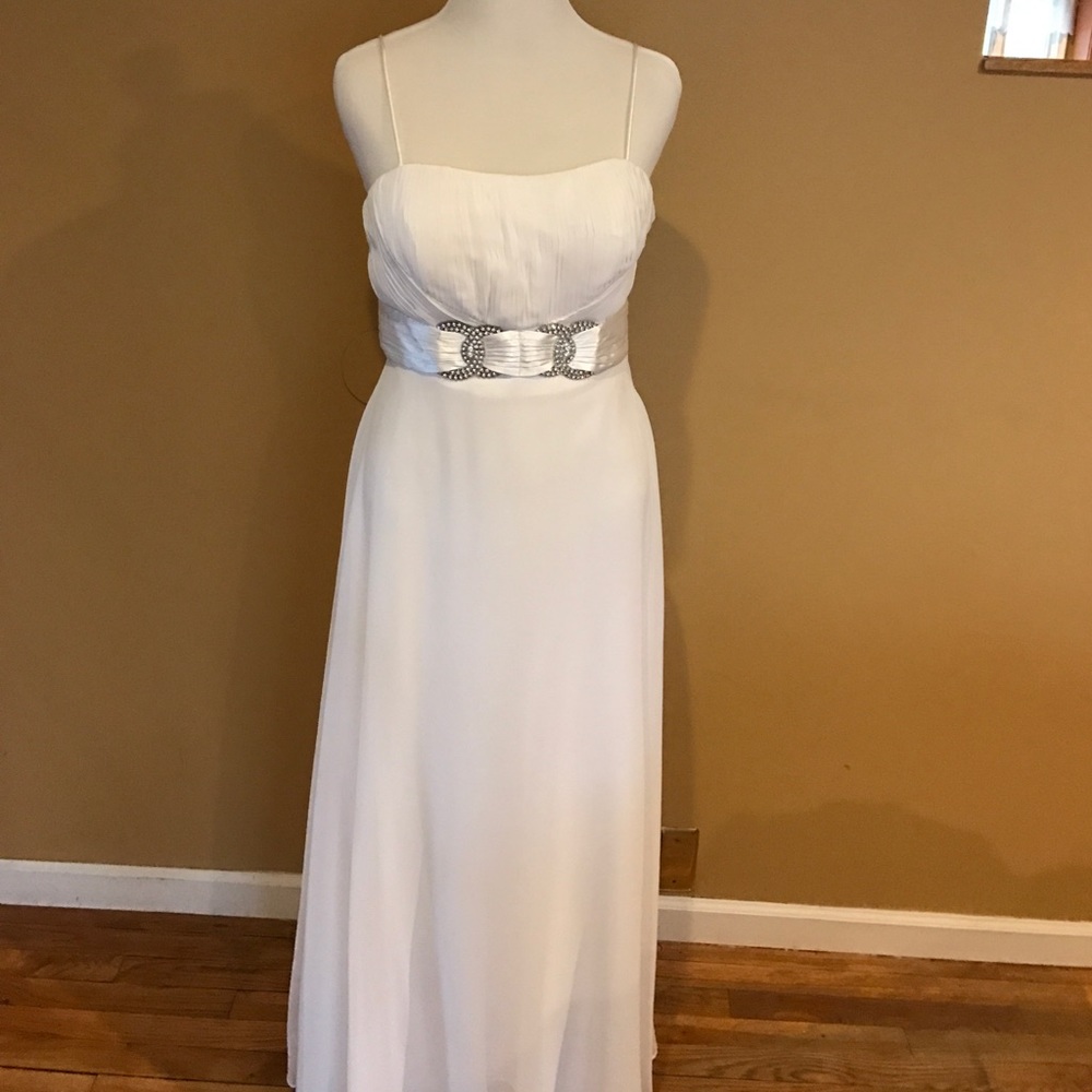 Pure White Evening Gown