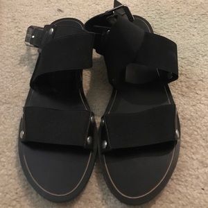Black Cross-over Sandals from Spain