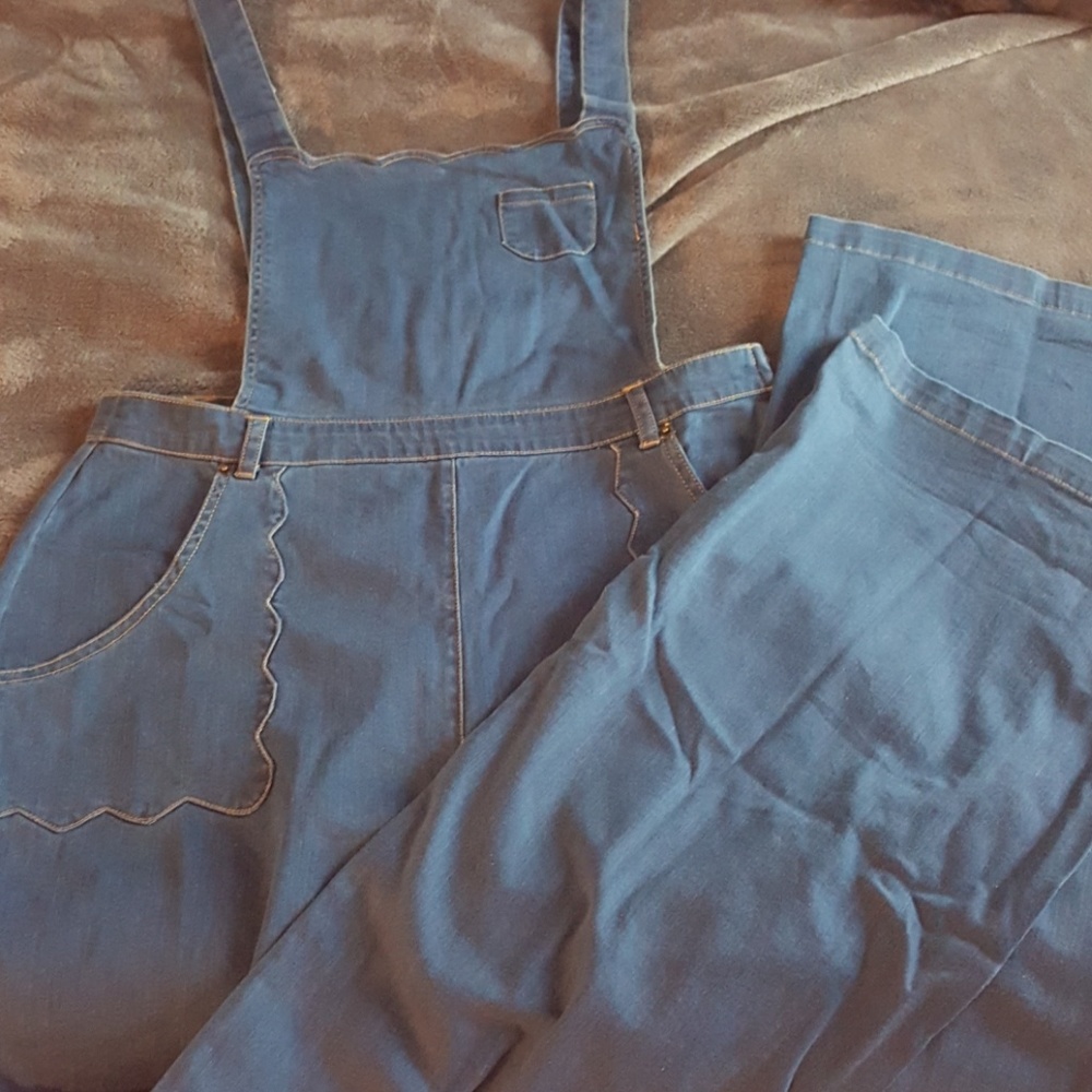 modcloth NWWT brand new cute denim overall