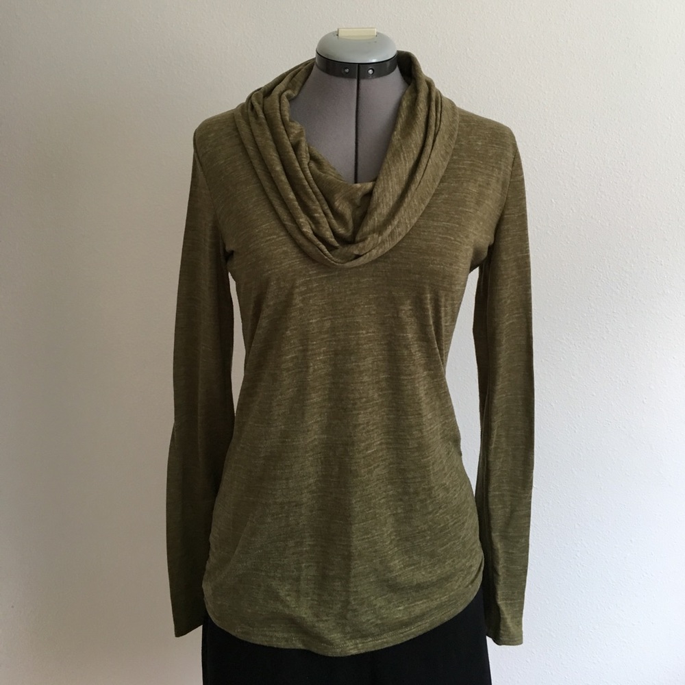 Gap Long Sleeve Cowell Neck Shirt