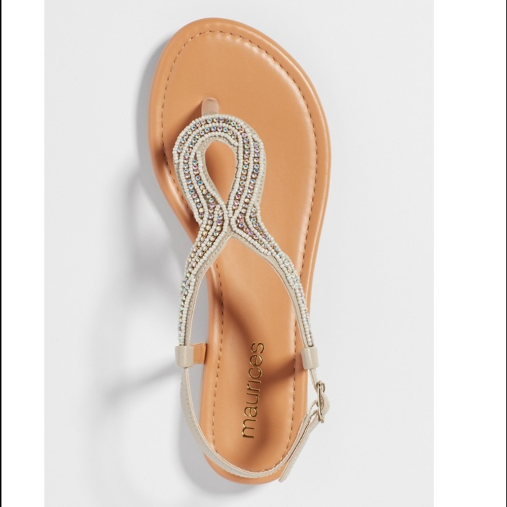Rhinestone detail sandals