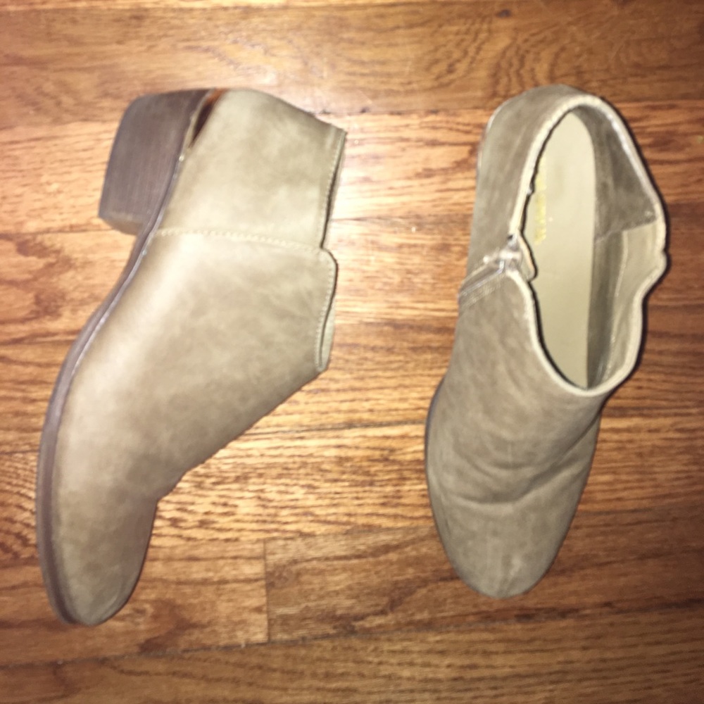 Tan booties