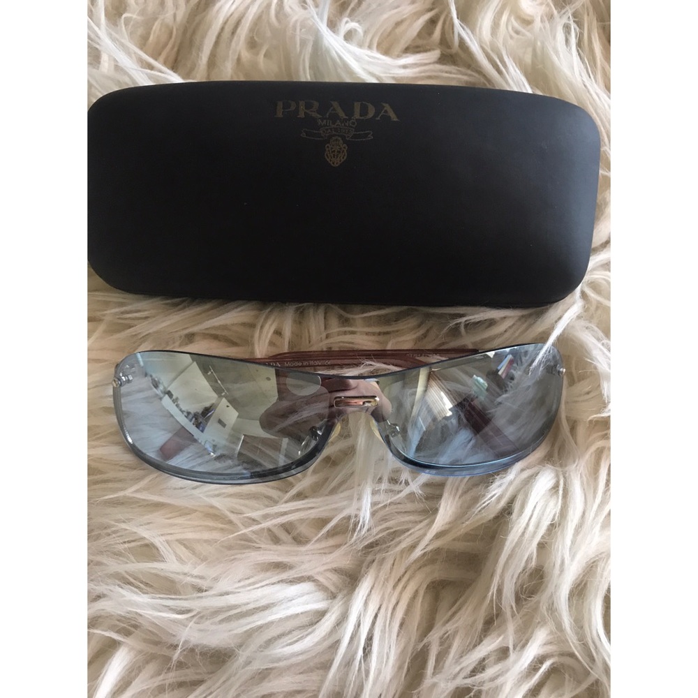 Prada sunglasses with blue lenses