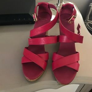 NWOT Cole Haan pink wedges