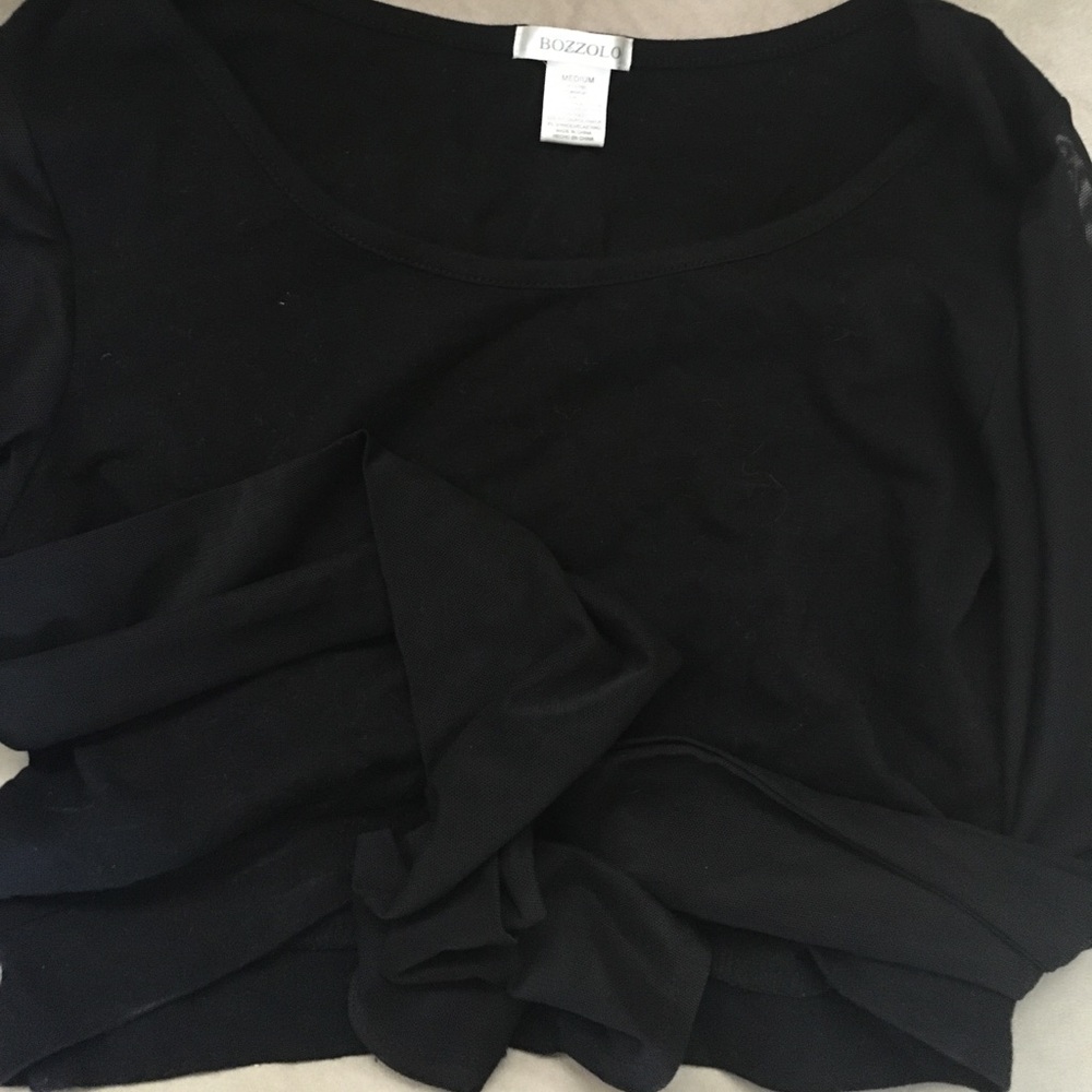 Black crop top