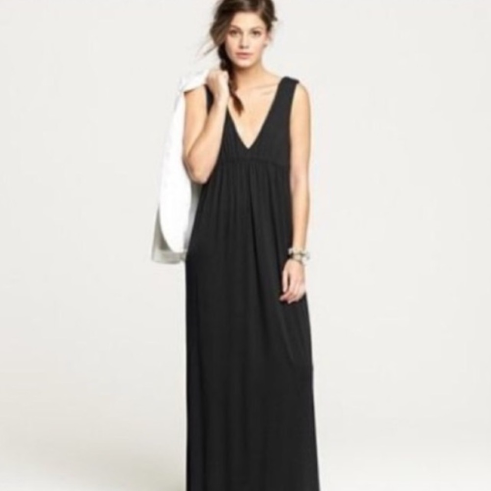 J Crew Black Maxi Dress