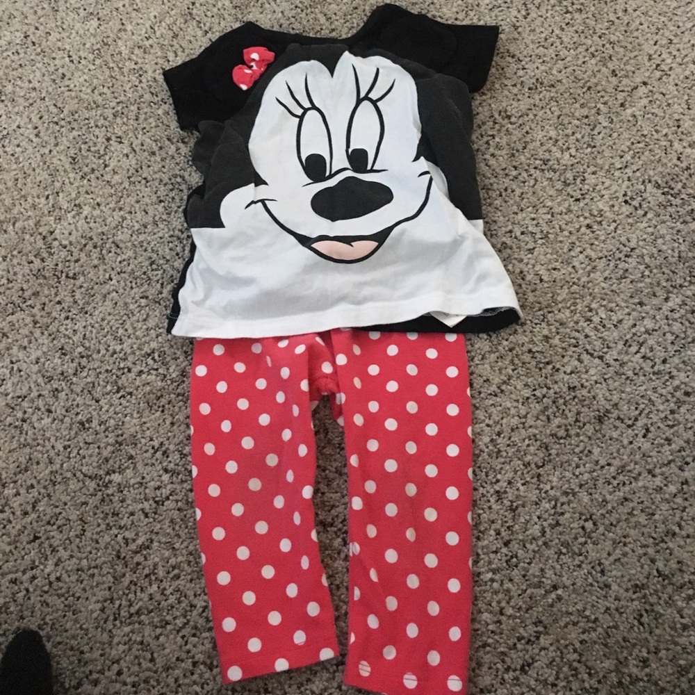 H&M Minnie Mouse set size 6-9 months