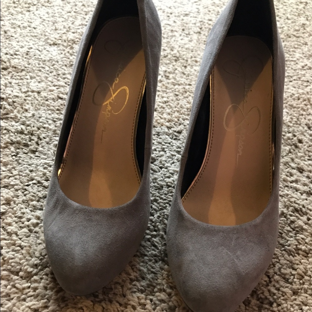 Size 6 Jessica Simpson Grey heels