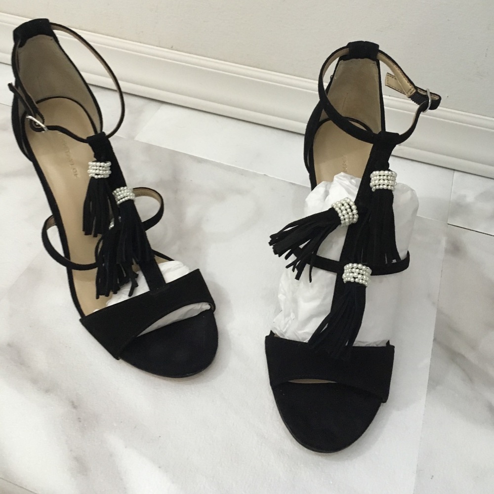 Ann Taylor Fringe Suede Pump NWT