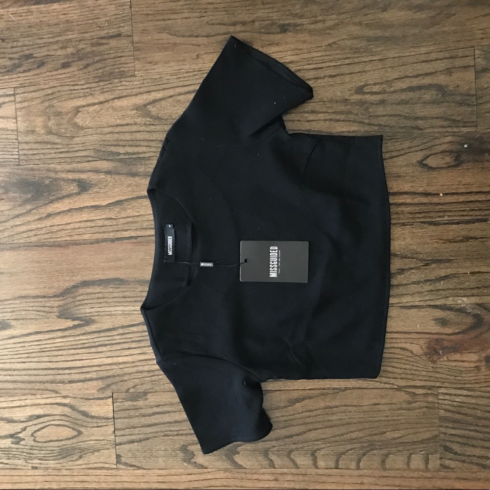 Black crop top