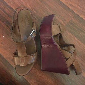 Kork-Ease genuine leather wedges