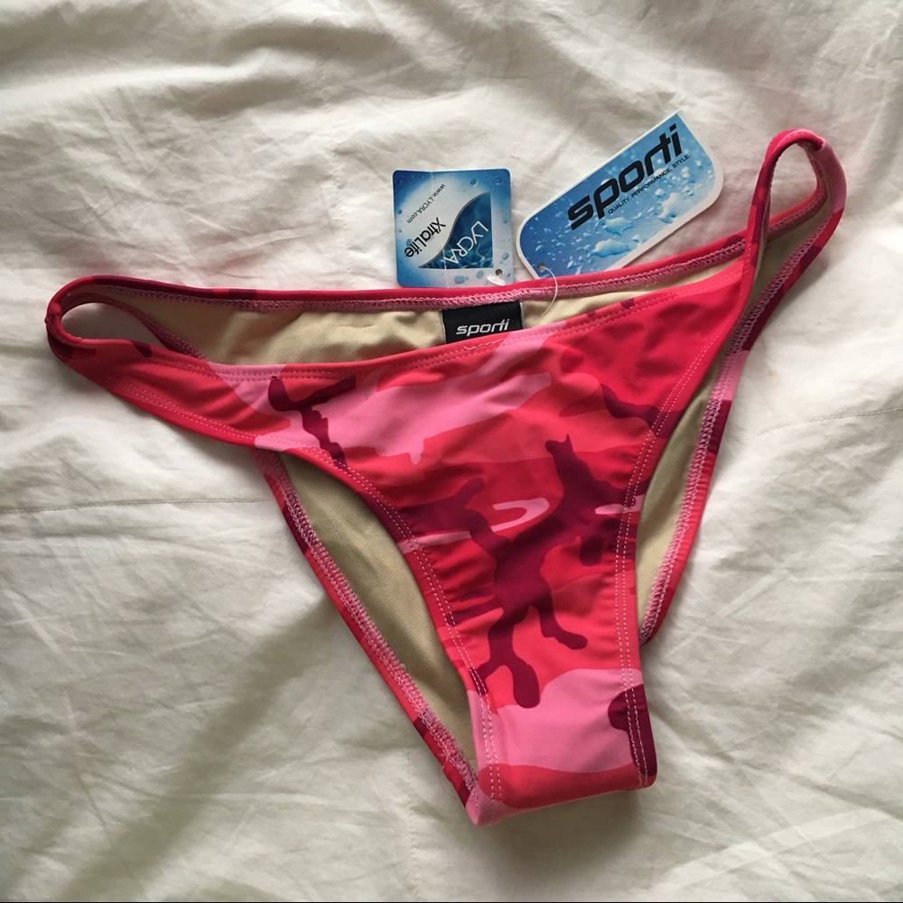 Sporti Pink Camo swim bottoms