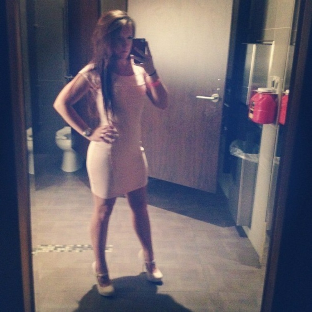 Charlotte Russe size 6 blush pink heels