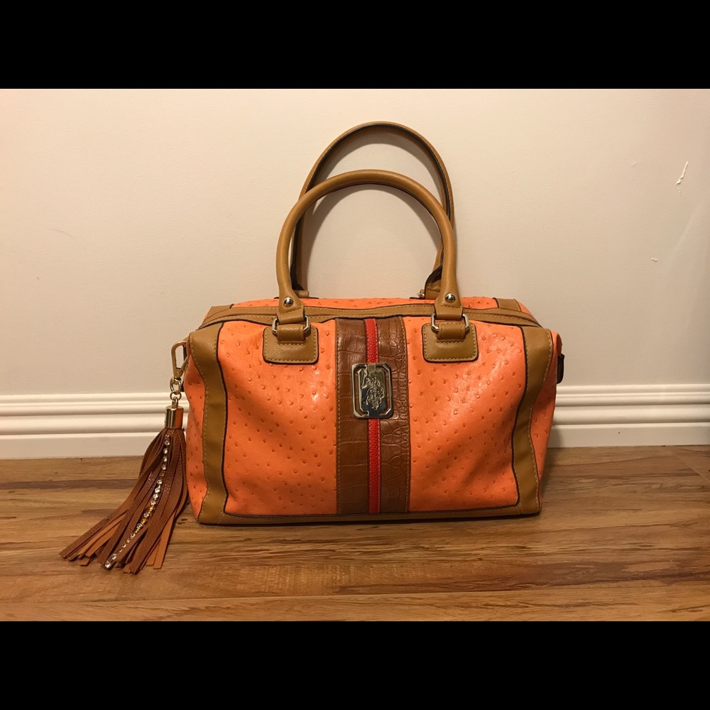 ❌SOLD-❌US. Polo Assn. Leather Lined Satchel