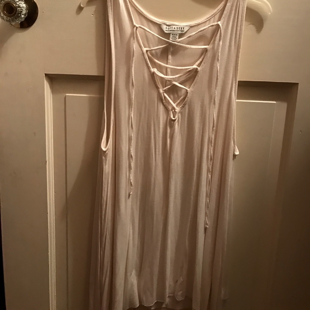 Criss cross tank top