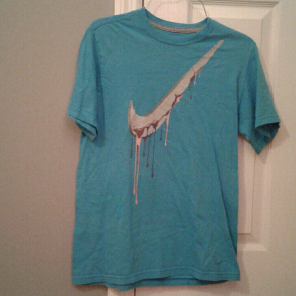Blue nike shirt