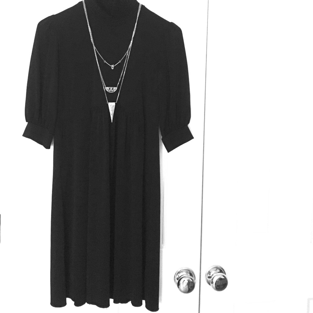 High Necked Baby Doll Dress
