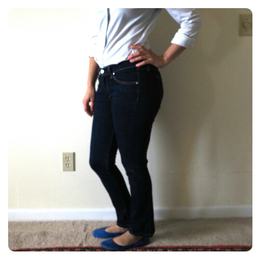 Rag & Bone Stiletto Boot Dark Jeans