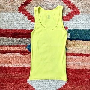 Chartreuse tank top