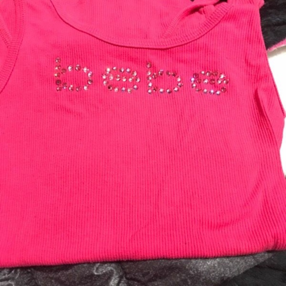 Like new bebe rhinestone tank