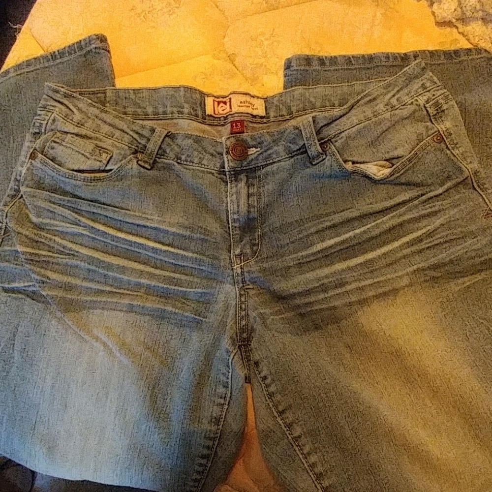 Jean pants size 13 short l.e.i pants