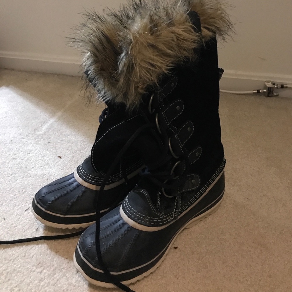 Sorel winter boots, with fur topped liners.