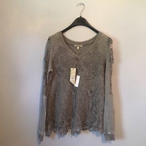 Gimmicks By Buckle Lace Sweater