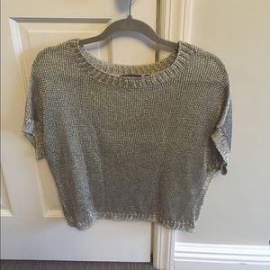 Vince silver shimmery sweater