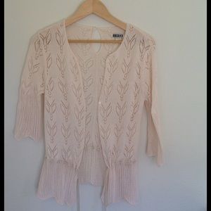 Eyelet Knit Cardigan