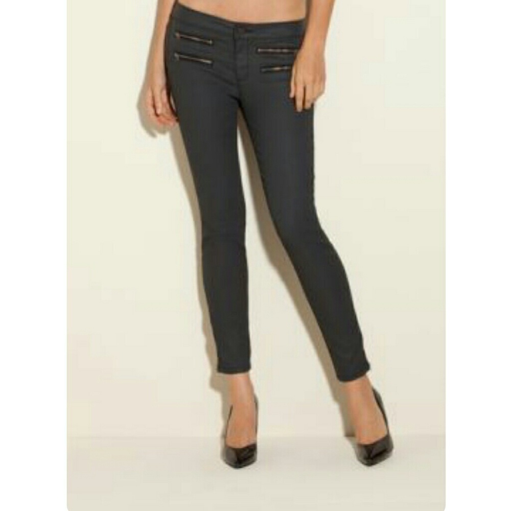 Guess Marciano skinny moto jeans 8 zip