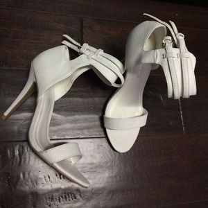 White Ankle Strap Heals