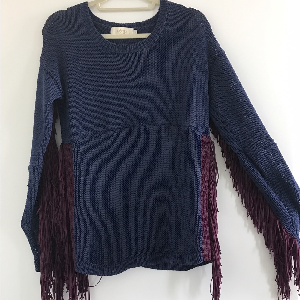 Fun fringe sweater