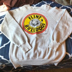 VINTAGE! Flint Bulldogs Crew Neck