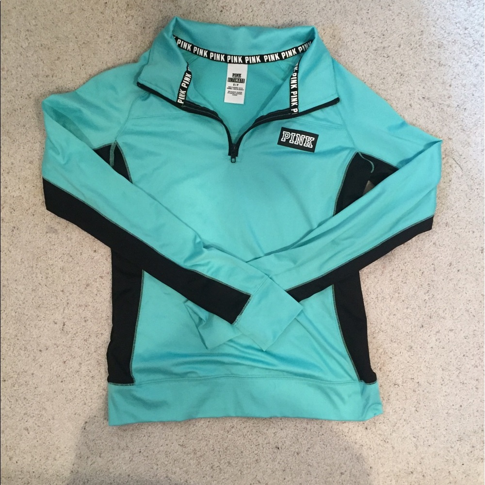 pink victoria secret quarter zip