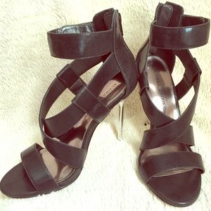 Black sandals Audrey Brooke Sz 7.5
