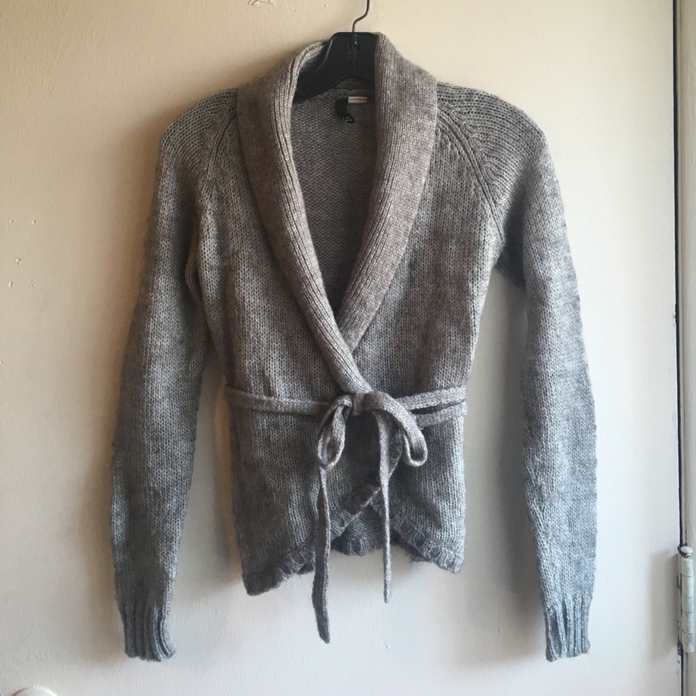 Wool knit wrap sweater. Divided by H&M