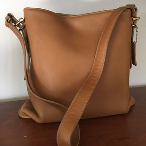 Tan Vintage Coach purse