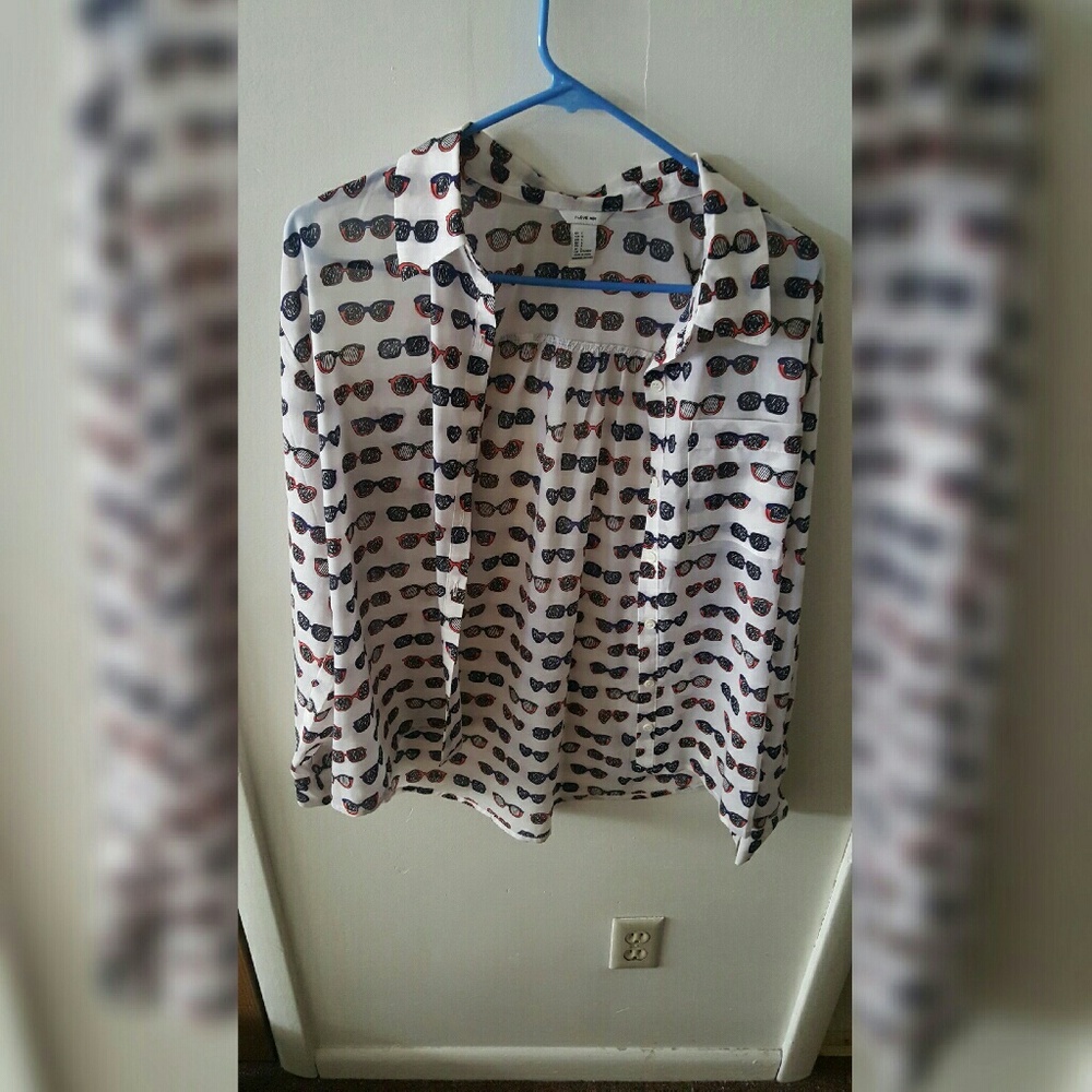 Forever 21 Cold Shoulder Button Down