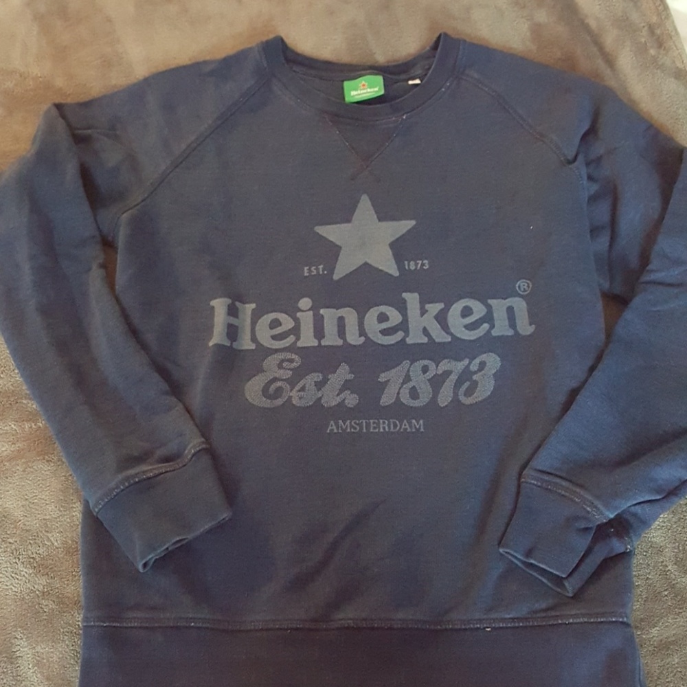 Retro style perfectly "worn" sweatshirt Heineken M
