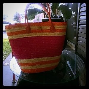 Colorful Straw Bag