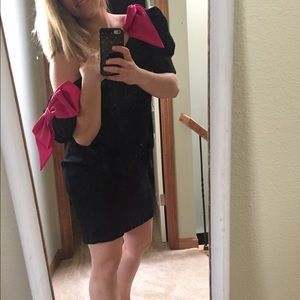 Awesome 80s Vintage Pink Bow dress