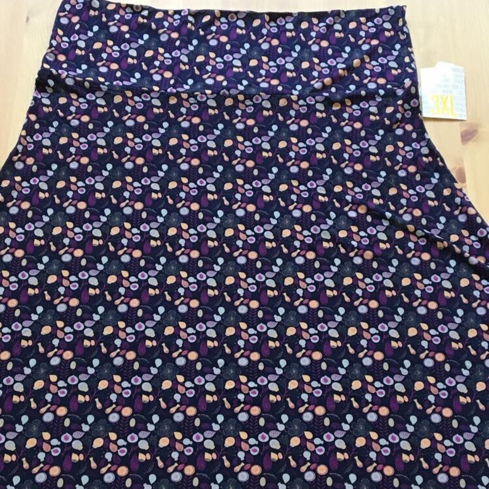 NEW with Tag navy with purple flowers Maxi