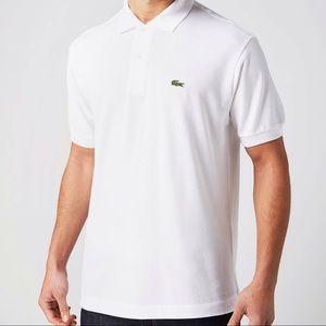 Short sleeve polo shirt, white