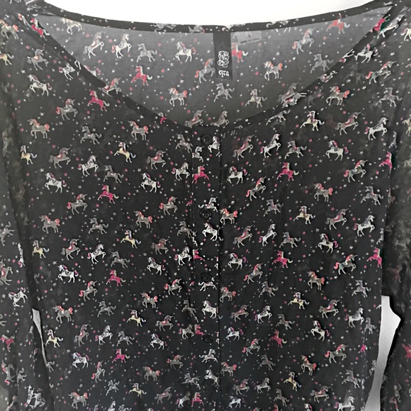 ModCloth sheer top - Picture 2 of 3