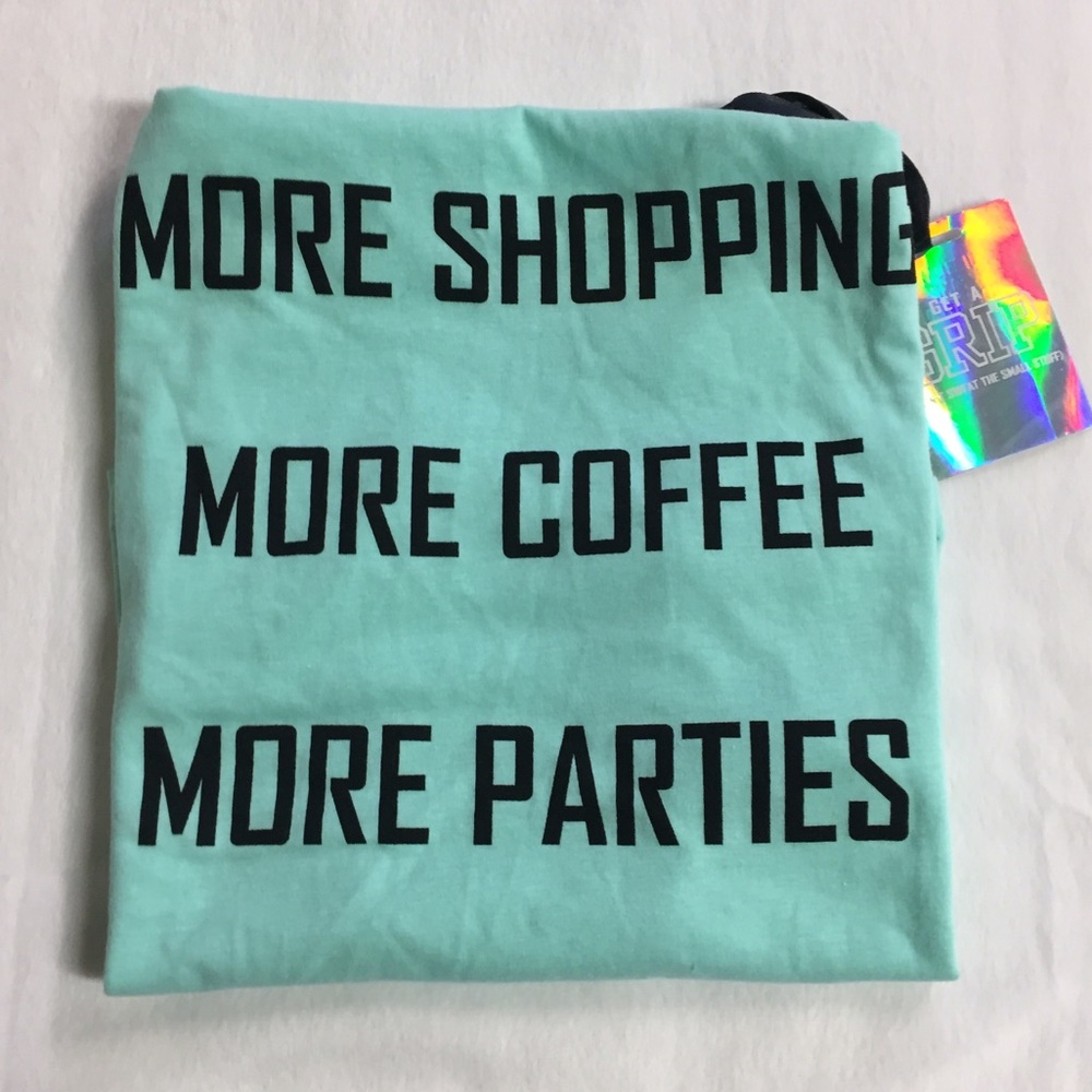 Girl Talk Racerback Tank Top - Picture 2 of 3